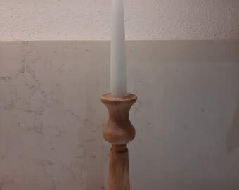 Portacandela, candelabro in legno