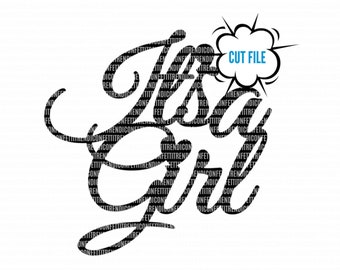It's a Girl SVG | Baby Shower svg, Cake Topper svg, Oh Baby svg, Gender Reveal svg, Instant Download, Cricut Cut File, png, jpg, svg