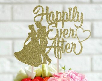 cinderella wedding cake topper