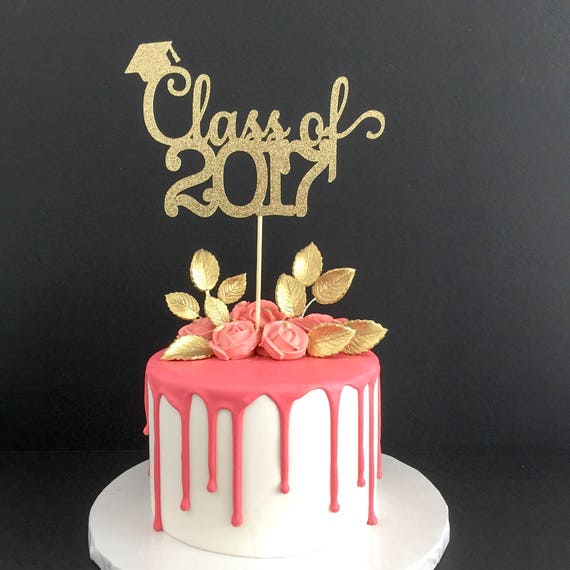 Class Of 2017 Cake Topper 2017 Graduation Cake Topper
