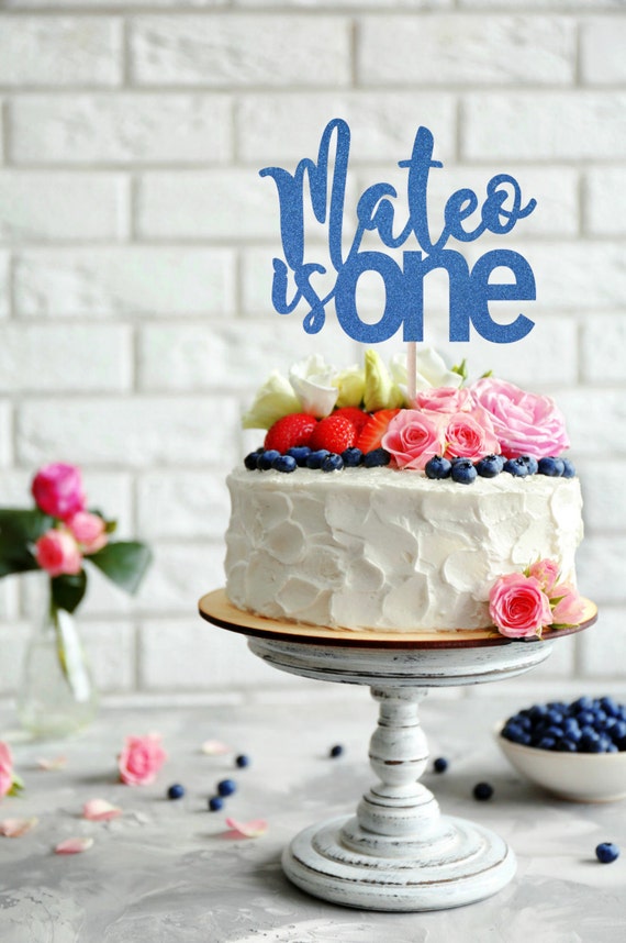 Double name or Twin flower Birthday Cake Topper any name and age cake decoration