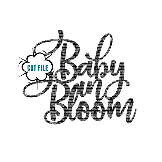 Baby In Bloom Svg Baby Shower Svg Cake Topper Svg Gender Etsy