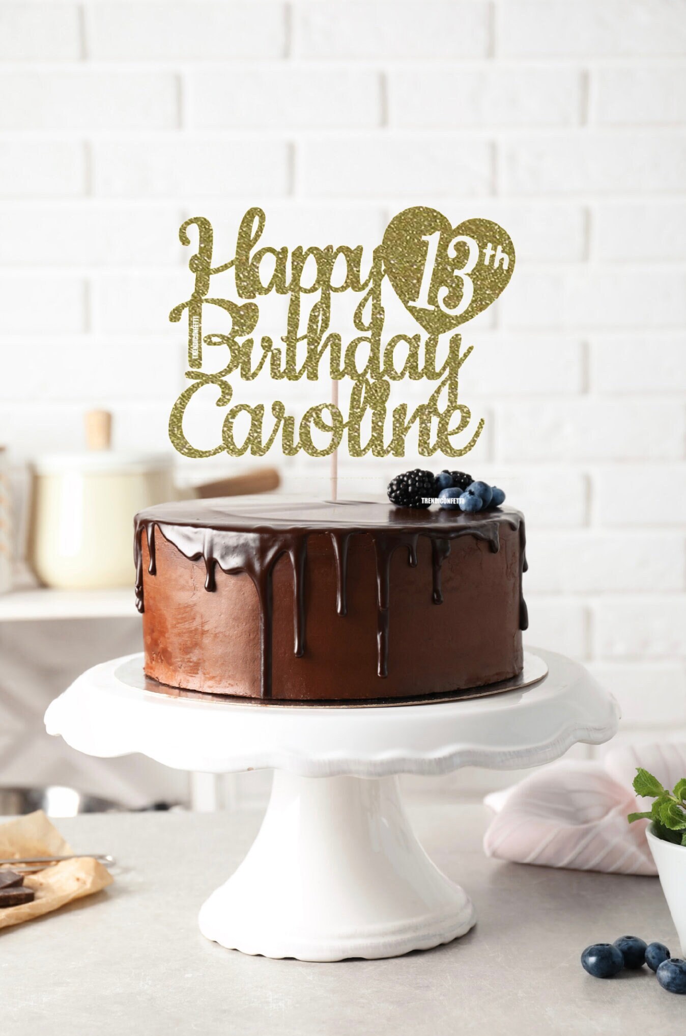 Wooden Personalised Custom 13th Birthday Cake Topper Party Decorations ANY NAME AGE 7th 10th 13th P1341 Wooden Personalised Custom 13th Birthday Cake Topper Party Decorations ANY NAME AGE 7th 10th 13th P1341