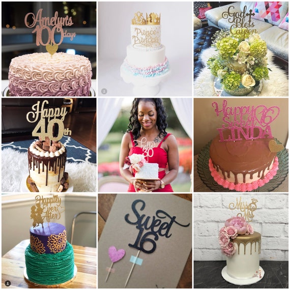 ANY NAME Happy 29th Birthday Cake Topper Birthday Cake - Etsy