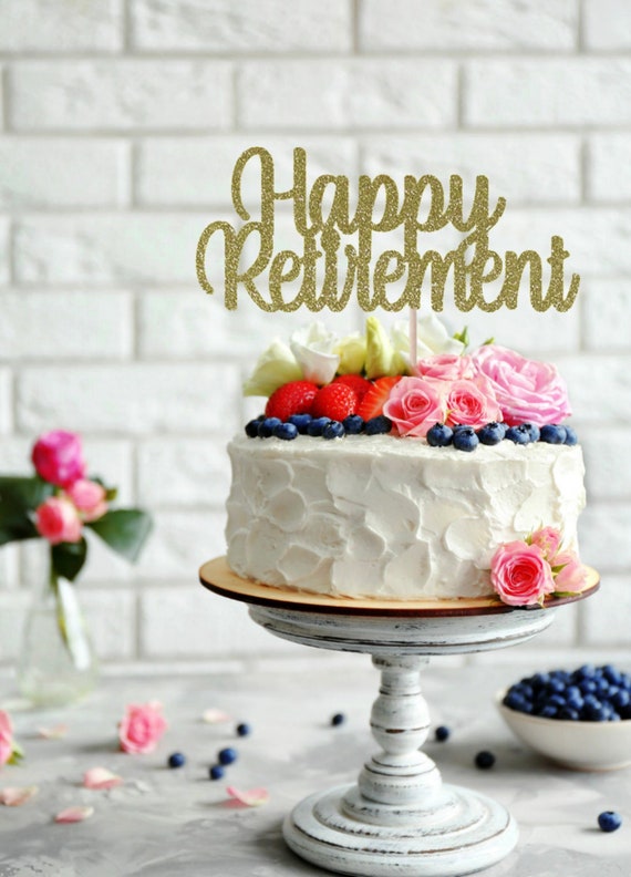 Happy Retirement Cake Topper Farewell Party Cake Topper Etsy