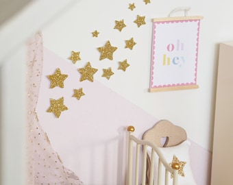 Wall Stars - Dollhouse Decor - Miniature Wall Stars