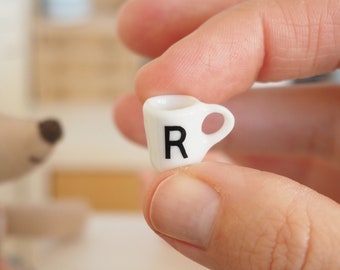 Miniature Personalised Mug - Dollhouse Initial Cup - Maileg