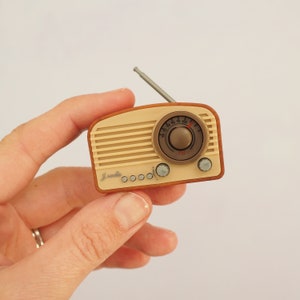 Miniature Dollhouse Radio - Large 6th Scale Radio - Maileg