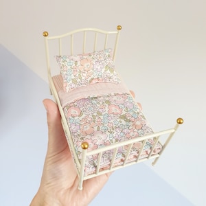 Miniature Dollhouse Bedding Michelle Liberty Print UK - Modern Miniatures - Maileg House Accessories