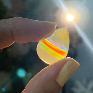 Iris Agate Cabochon, Iris Agate, Rainbow Agate, Rainbow Agate Slice, Natural Agate Slice image 3