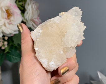 3" 77 mm Natural Premium Calcite Flower, Trigonal Calcite Cluster, Scalenohedron Calcite Cluster #200