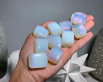 Large Opalite, Tumbled Opalite, Opalite Stone, Man-Made Material, Rainbow Crystal