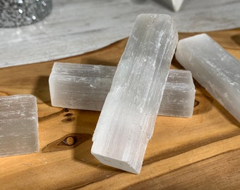 2.2-2.5" Selenite Stick, Natural Selenite, Selenite Wand, Selenite, Palm Size Selenite