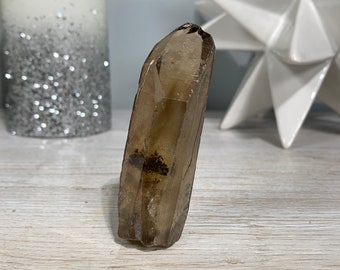 3" 76 mm Congo Smoky Citrine Point, Congo Citrine, DRC Citrine, Citrine, Genuine Citrine #70