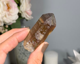 2.2" 56 mm Congo Smoky Citrine Point, Congo Citrine, DRC Citrine, Citrine, Genuine Citrine #38