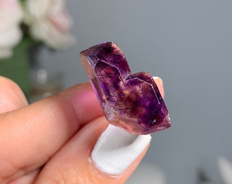 1" 25 mm Double Terminated Amethyst Scepter, Amethyst Point, Natural Amethyst Point, Amethyst Crystal #5