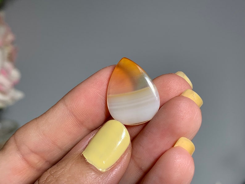 Iris Agate Cabochon, Iris Agate, Rainbow Agate, Rainbow Agate Slice, Natural Agate Slice image 9