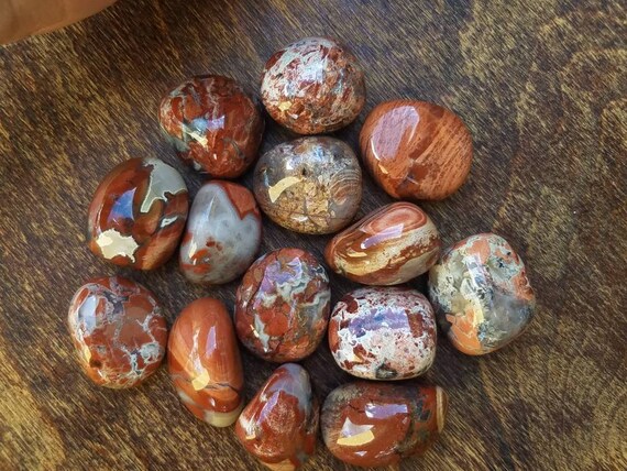 Red Silver Leaf Jasper Tumbled Red Jasper Blend Of Etsy Red Silver Leaf Jasper Tumbled Red Jasper Blend Of Etsy