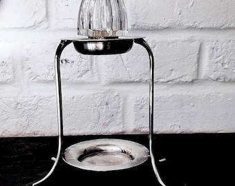 Antique Victorian Lemon Squeezer in Silver Plate and Glass Mappin & Webb