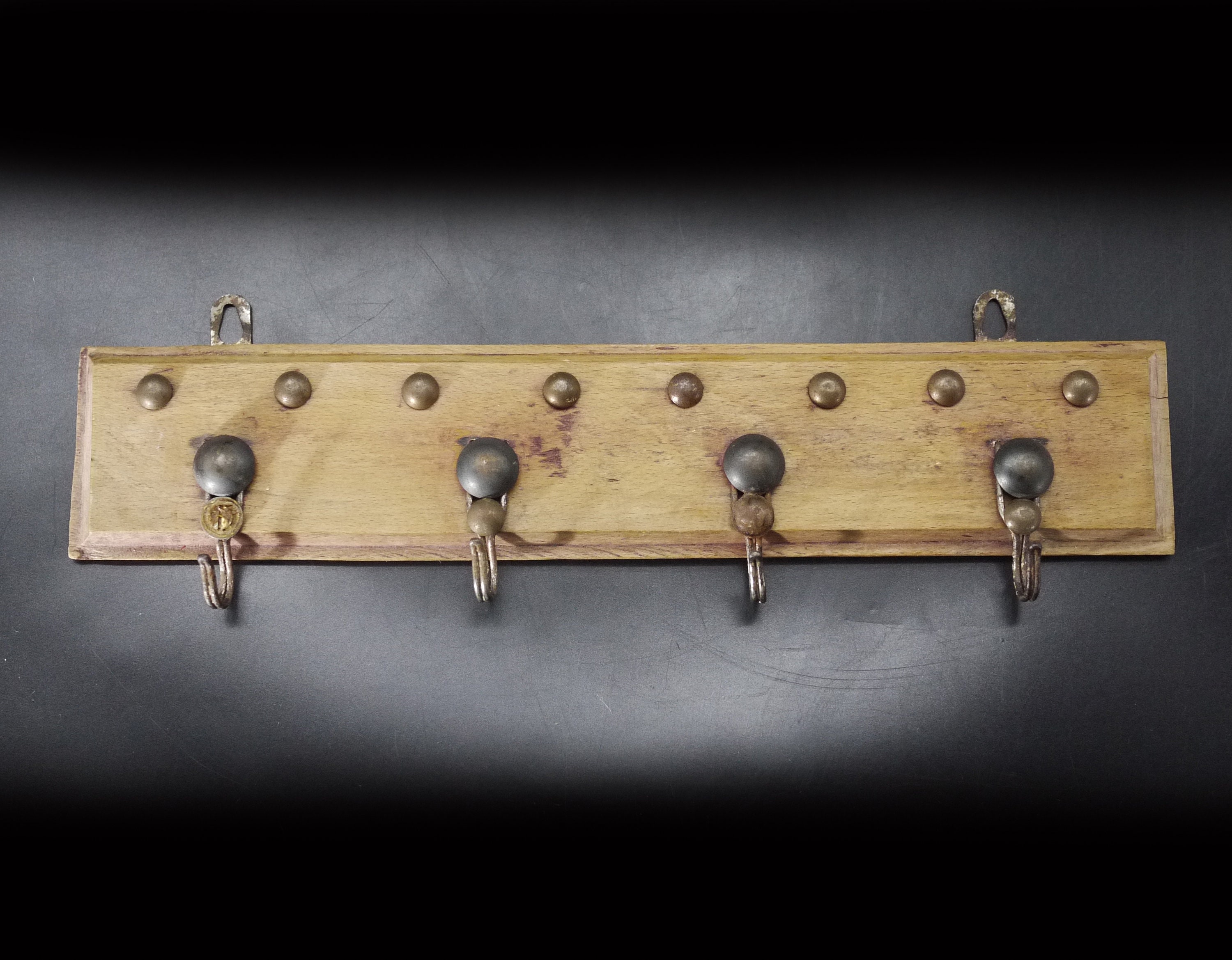 French Vintage Wooden Tea Towel Holder