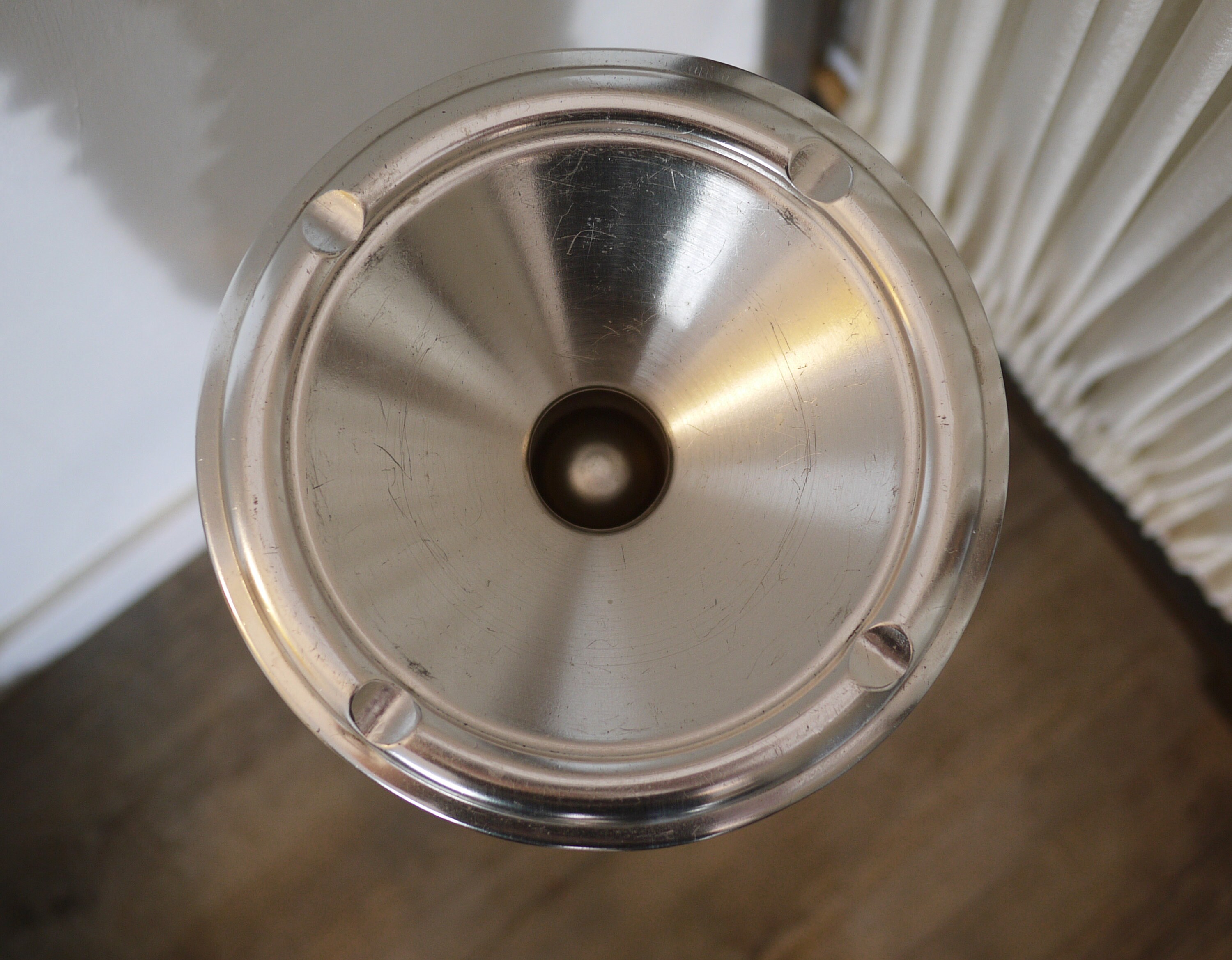 Art Deco Aluminium Standing Ashtray