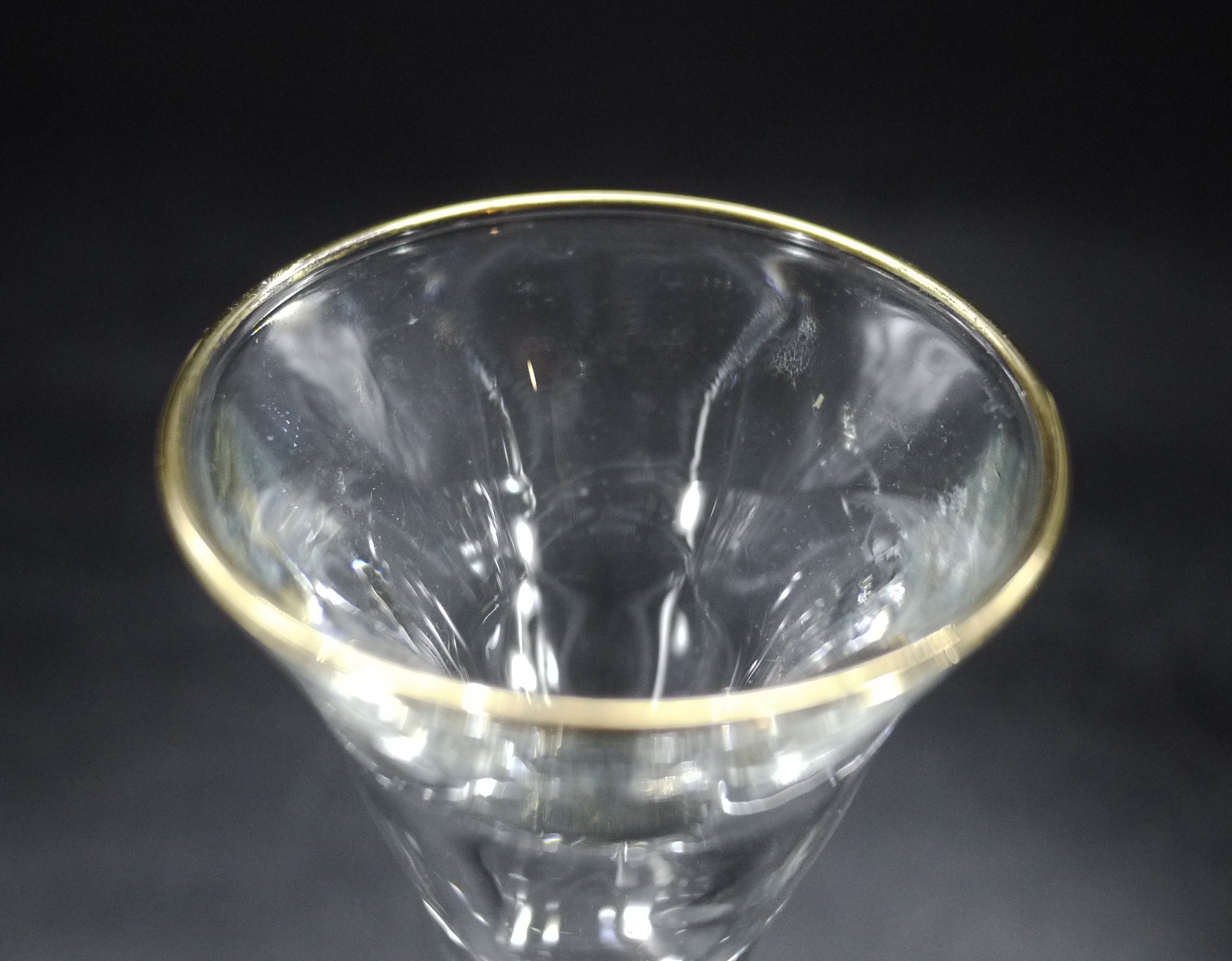 Art Deco French Martini Glasses, S/4