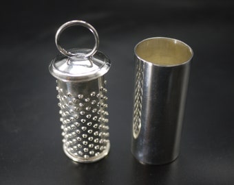 Antique French Silver Plate Nutmeg Grater