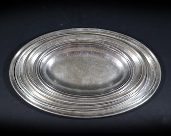 Elegant Oval Trays Set Of 4 Silver Plate Antique Silver Plate Serving Plates French Restaurant Platters