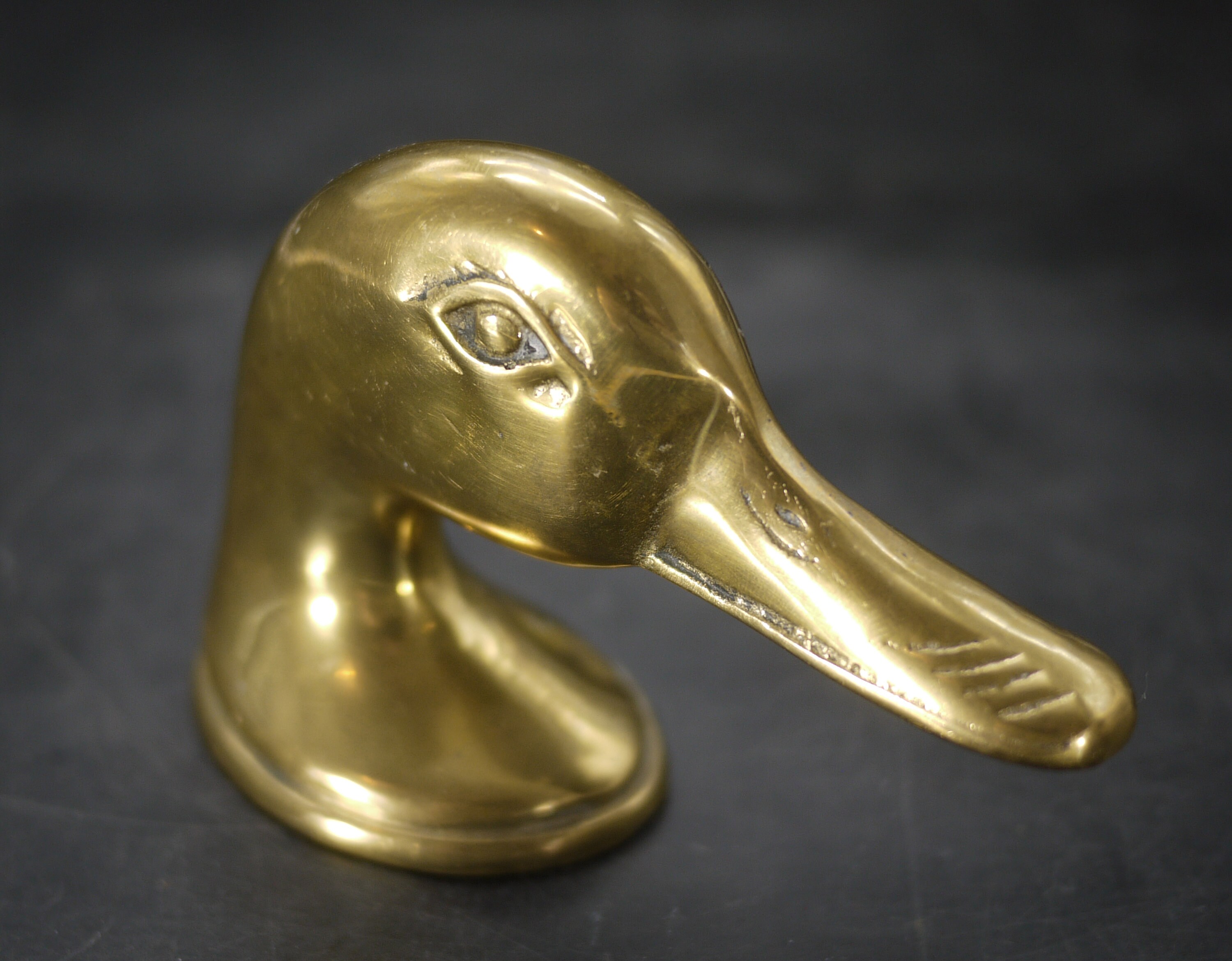 French Vintage Brass Duck Bottle Opener