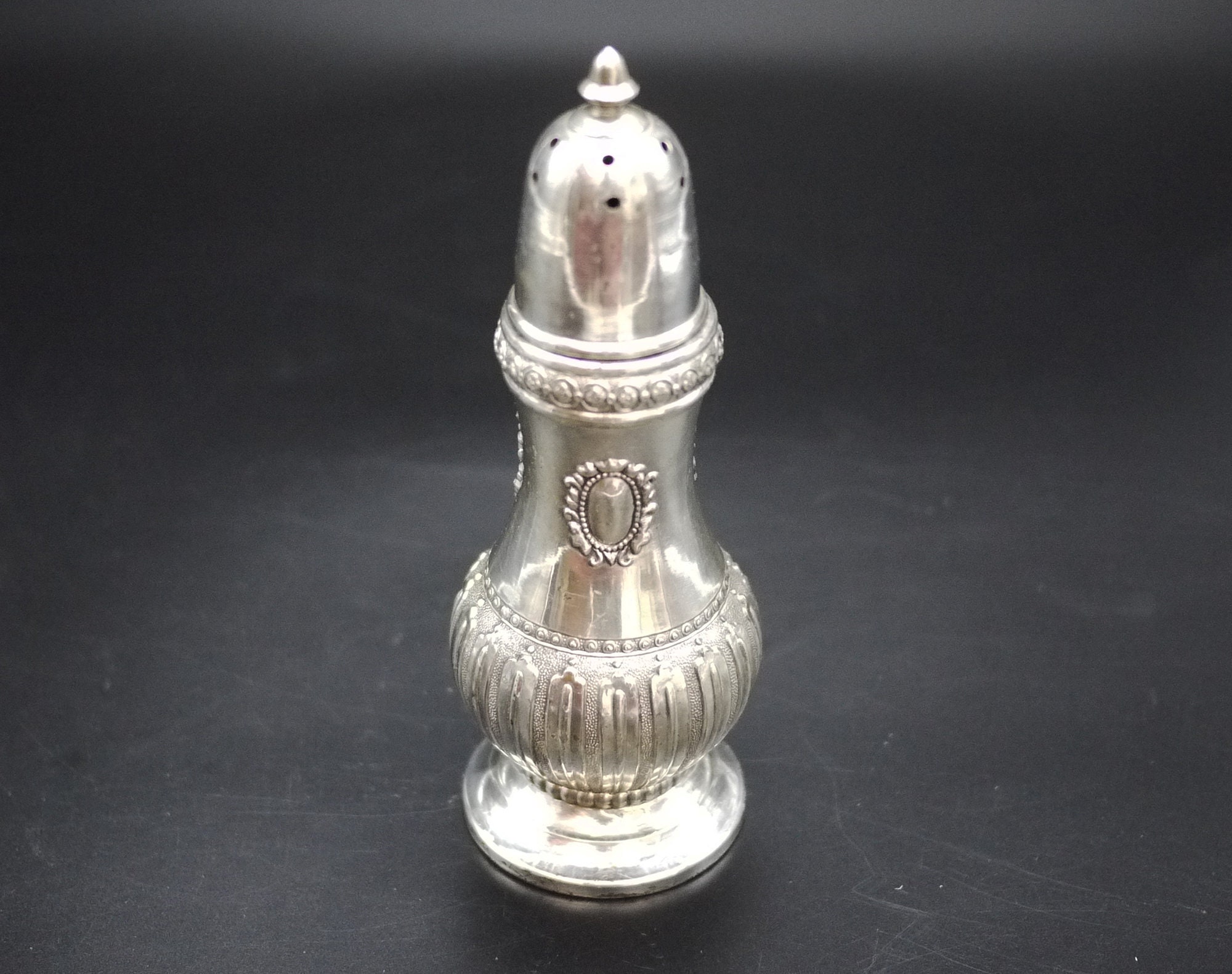 Silver Plated Ornate Sugar Shaker Muffineer
