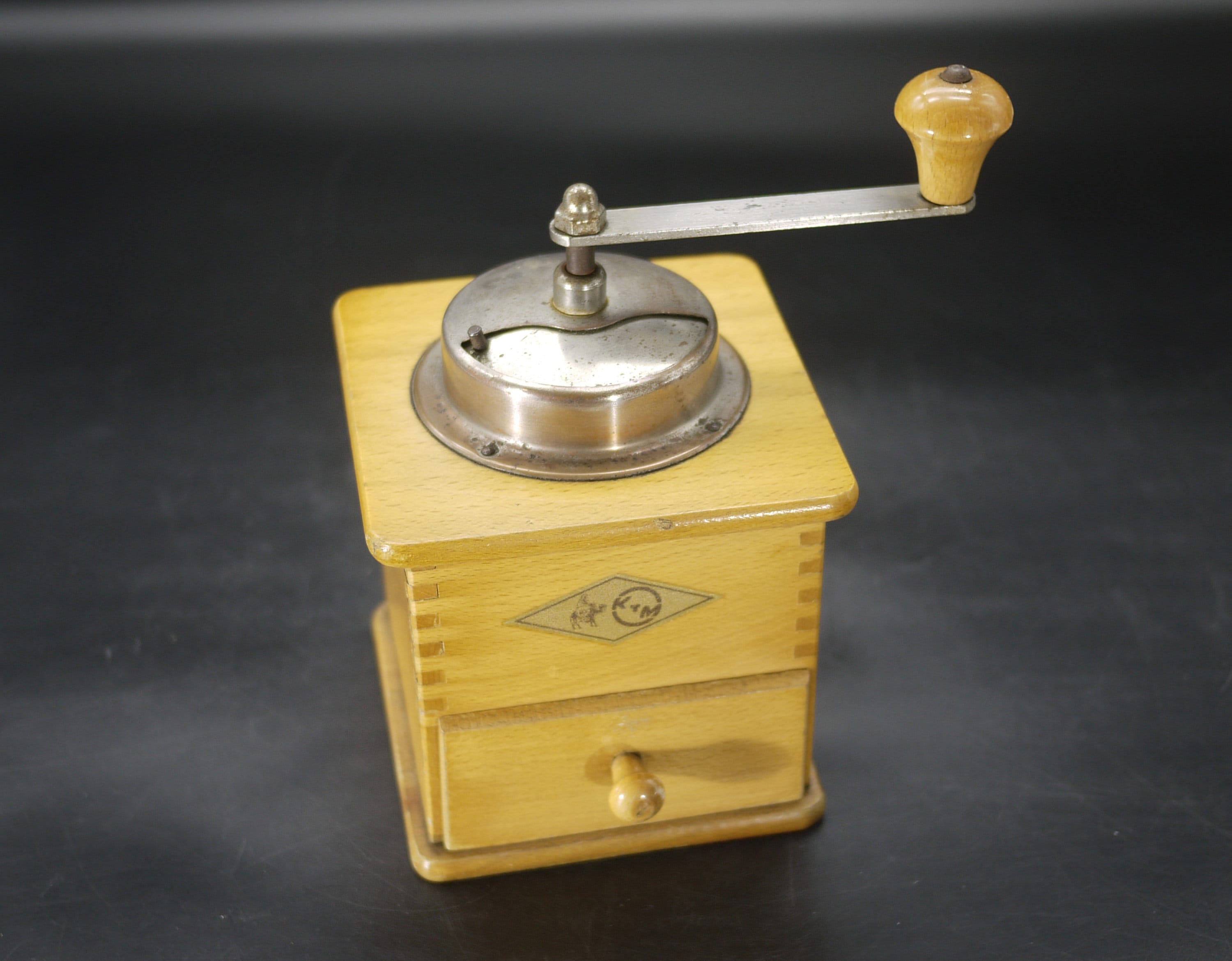 1950s Wooden Coffee Grinder KYM Germany