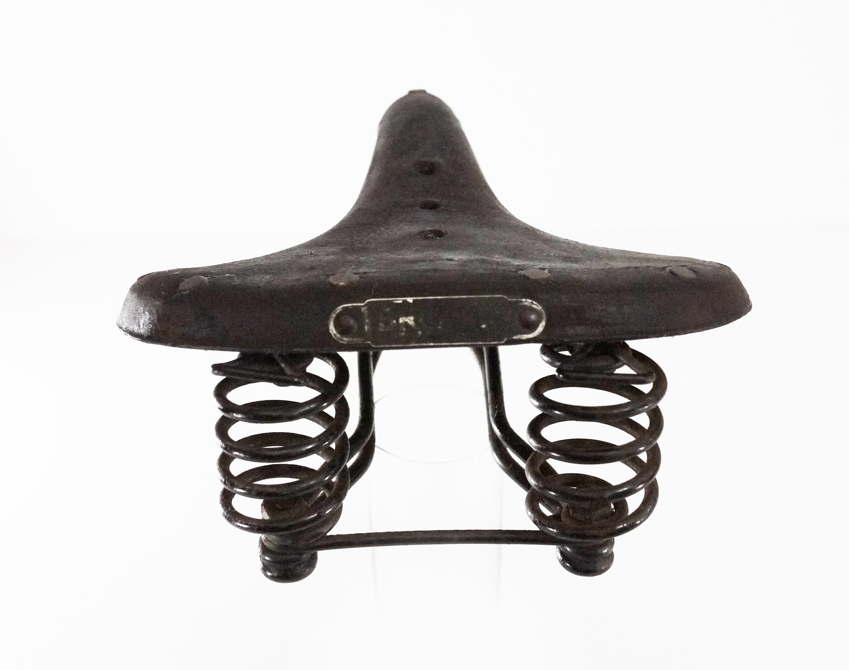 Vintage Brown Leather Brooks Saddle, Bicycle Seat Saddle