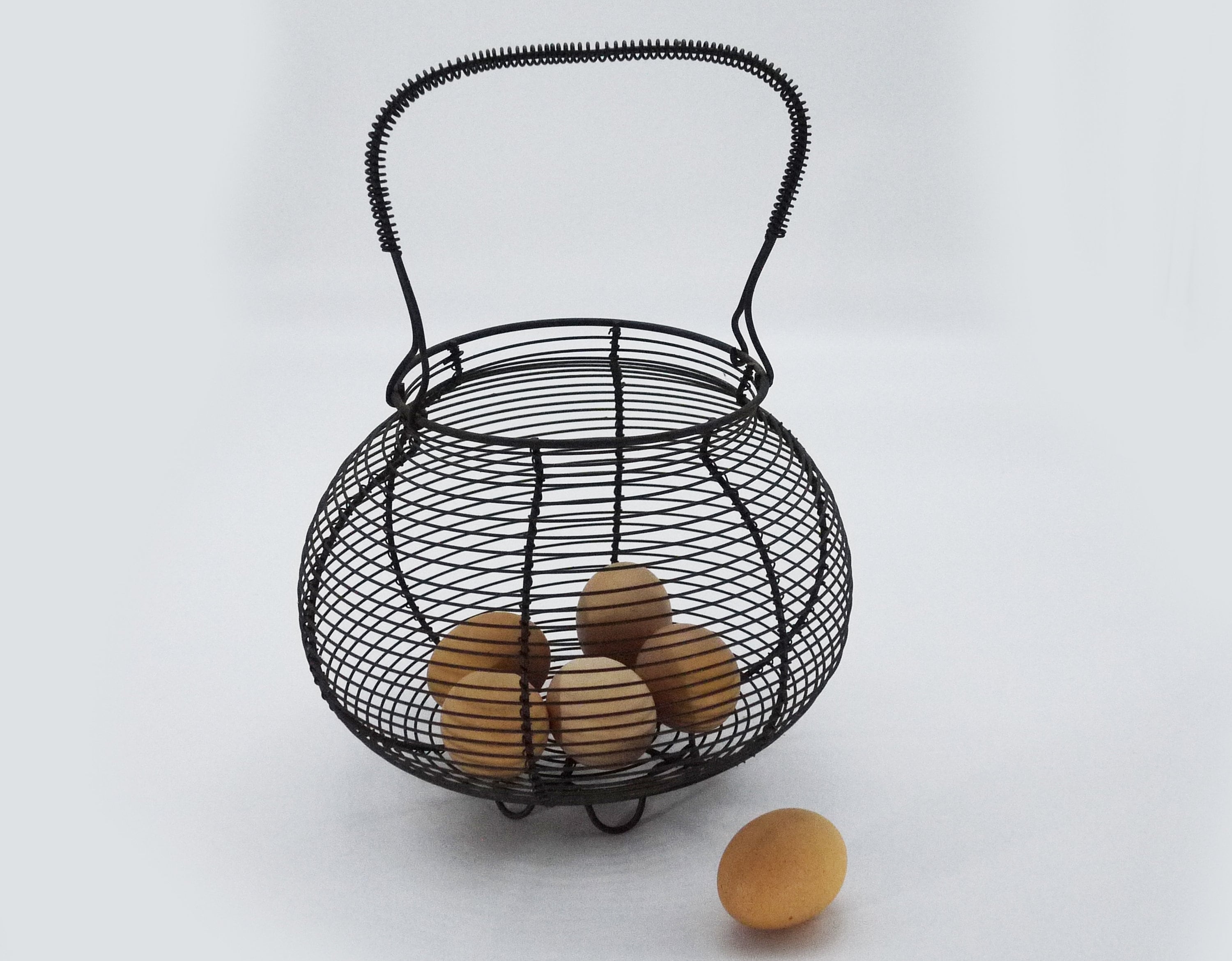 French Wire Egg Gathering Basket