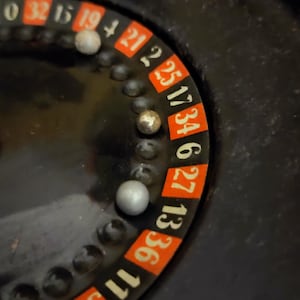 Vintage Roulette Wheel by Reliable Toys England, 1950s image 19