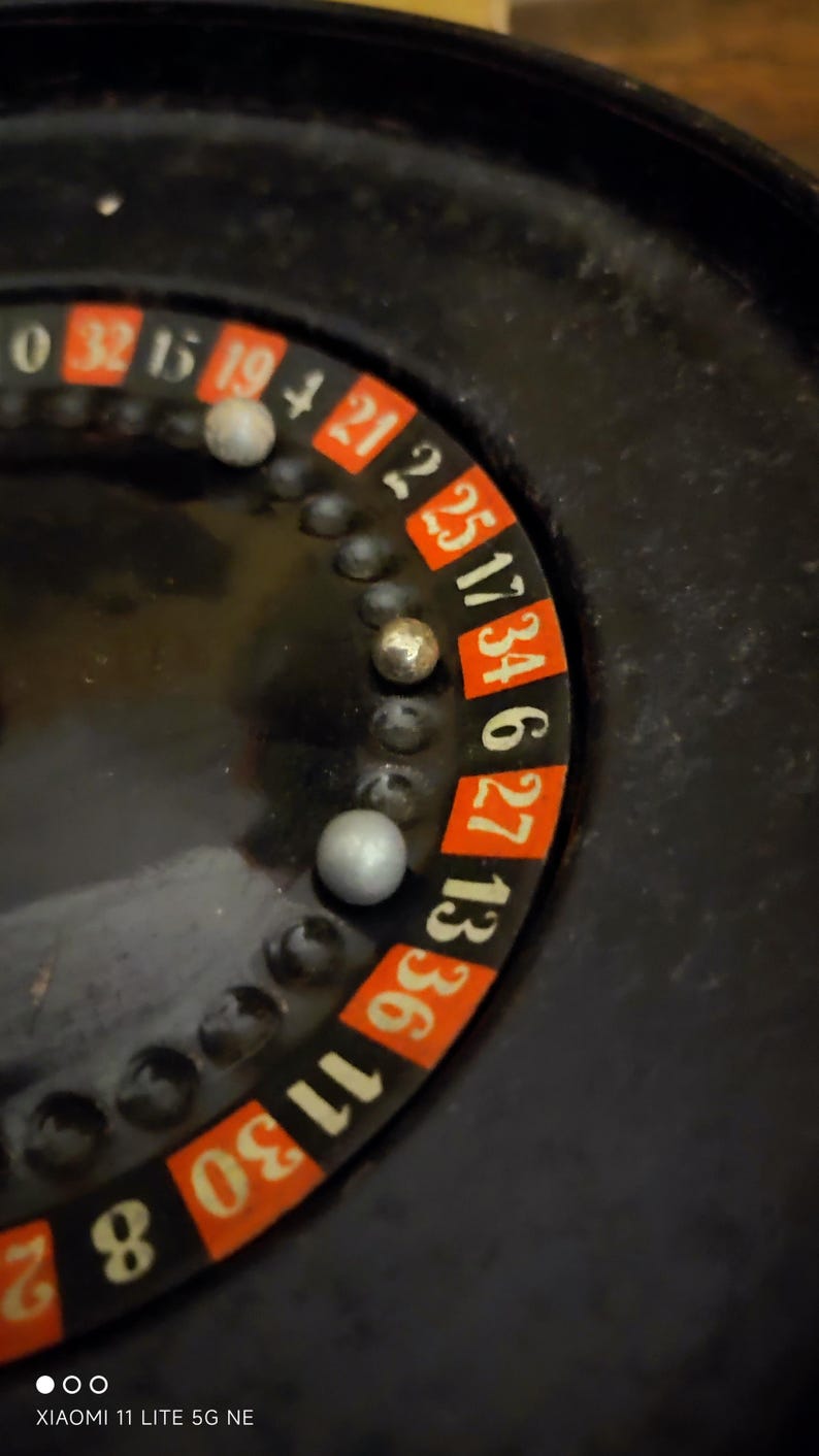 Vintage Roulette Wheel by Reliable Toys England, 1950s image 19