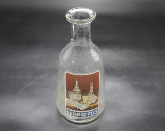 Pernod Fils Antique Glass Decanter - Advertising Chromo Pernod
