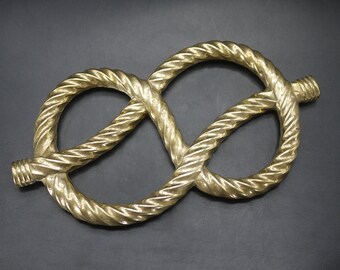 Vintage French Brass Rope Trivet