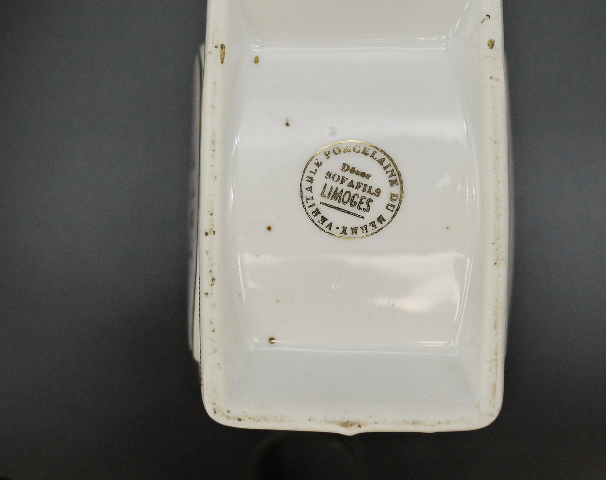 Limoges Porcelain Kitchen Canisters, S/4