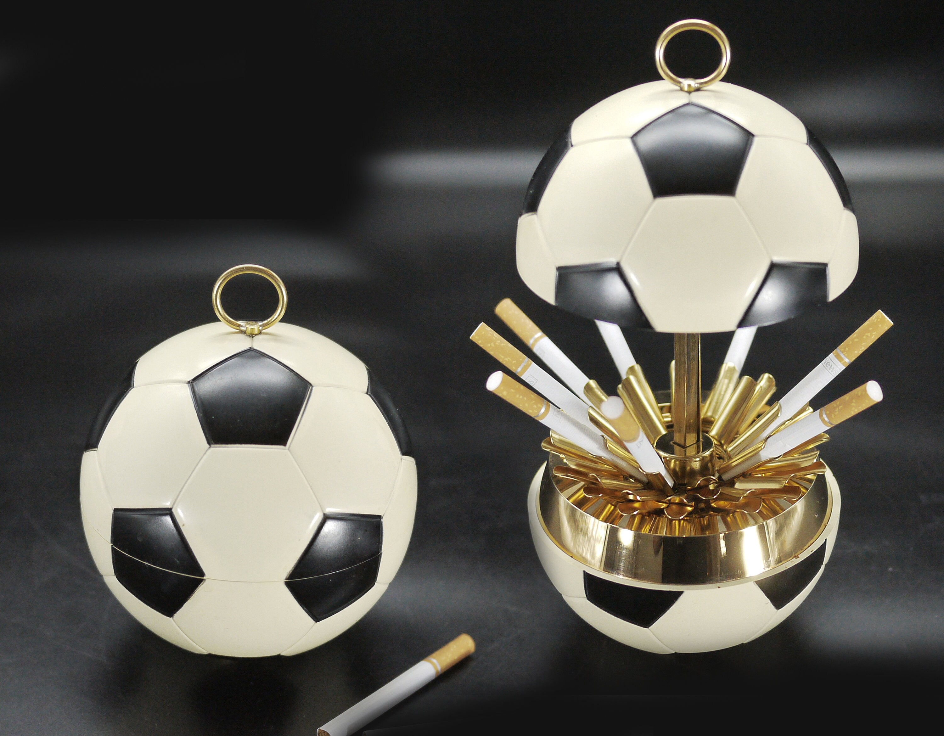 Vintage Soccer Ball Cigarette Holder