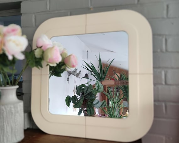 Mid Century Modern Italian Wall Mirror KARTELL Design by Anna