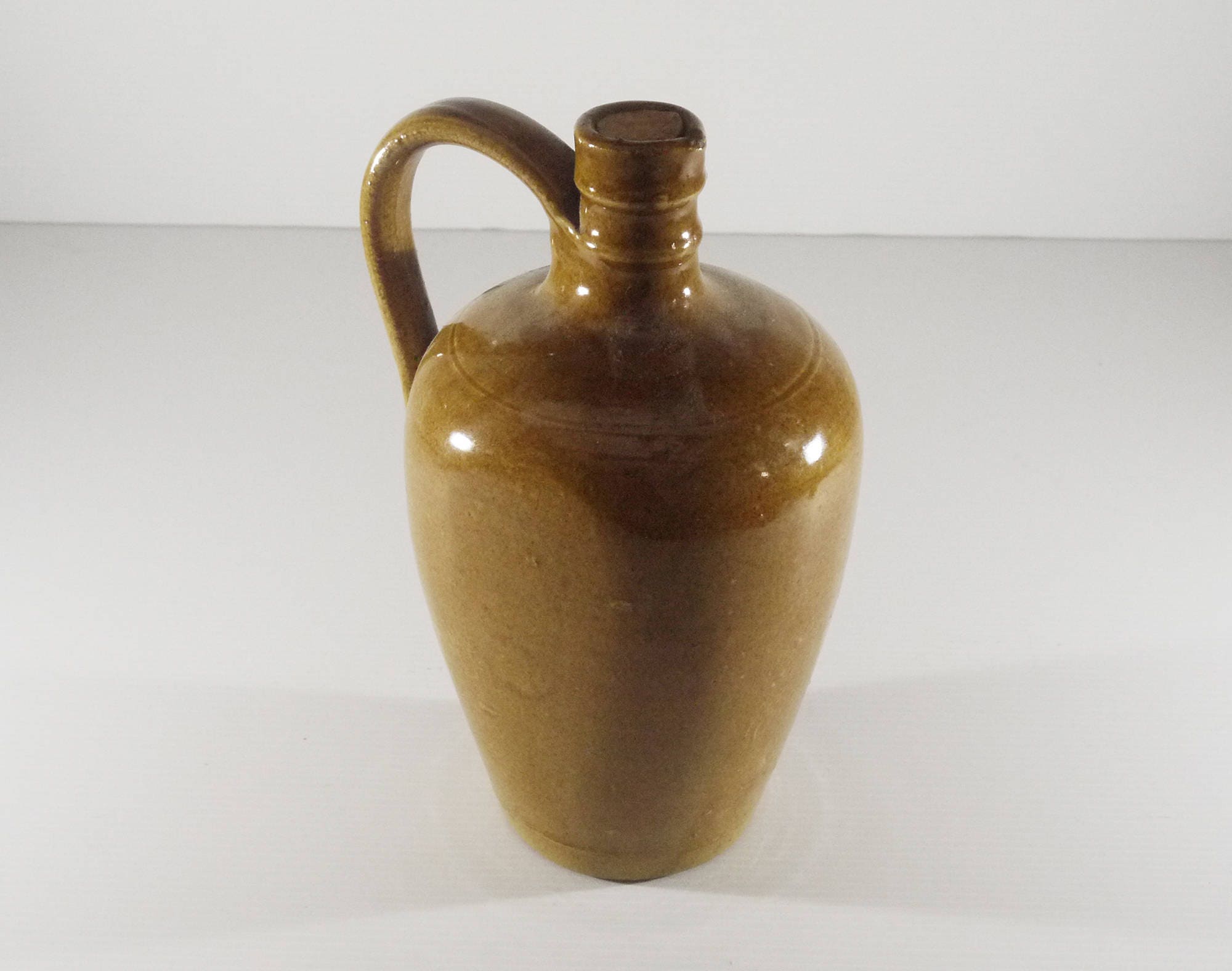 French Stoneware Decanter For Storage Of Rum By J&j Desjonqueres Foucarmont, Circa 1900