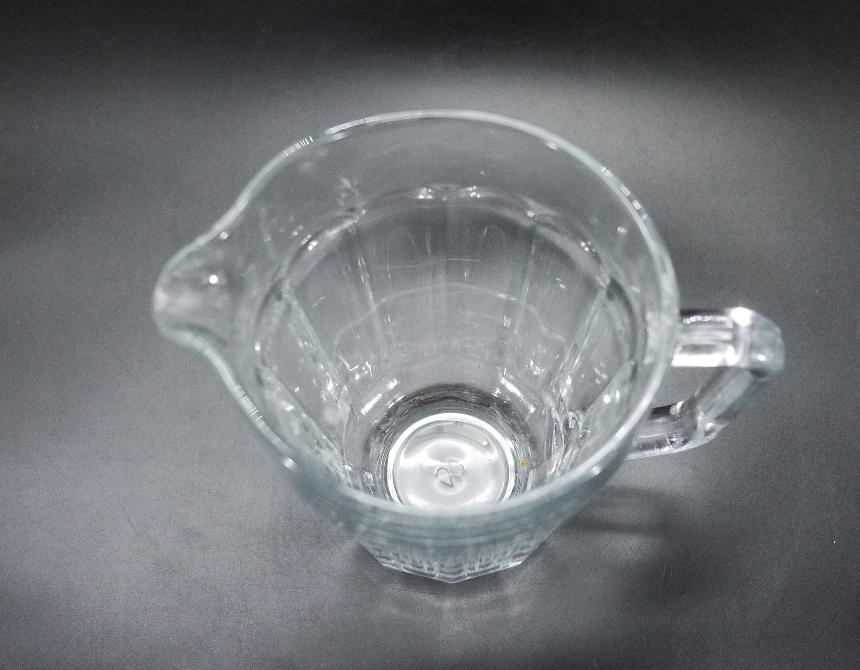 Vintage French Pressed Glass Water Pitcher