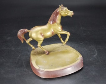 Vintage Horse Sculpture Ashtray