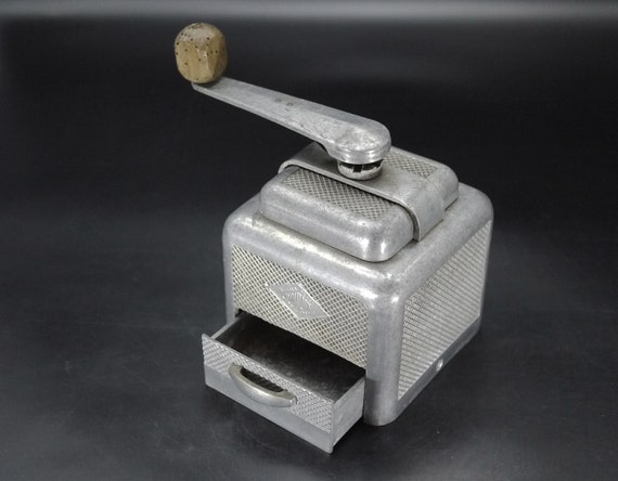 French Moulux Cast Aluminium Coffee Mill Grinder
