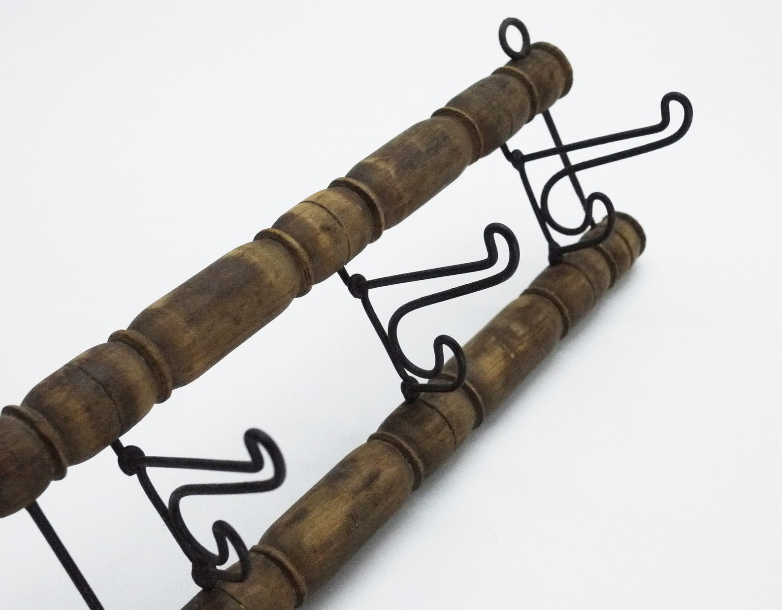 French Faux Bamboo Folding Coat Hooks Etsy