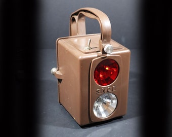 Bakelite Railroad Signal Lamp Oldham, SNCF Train Lantern