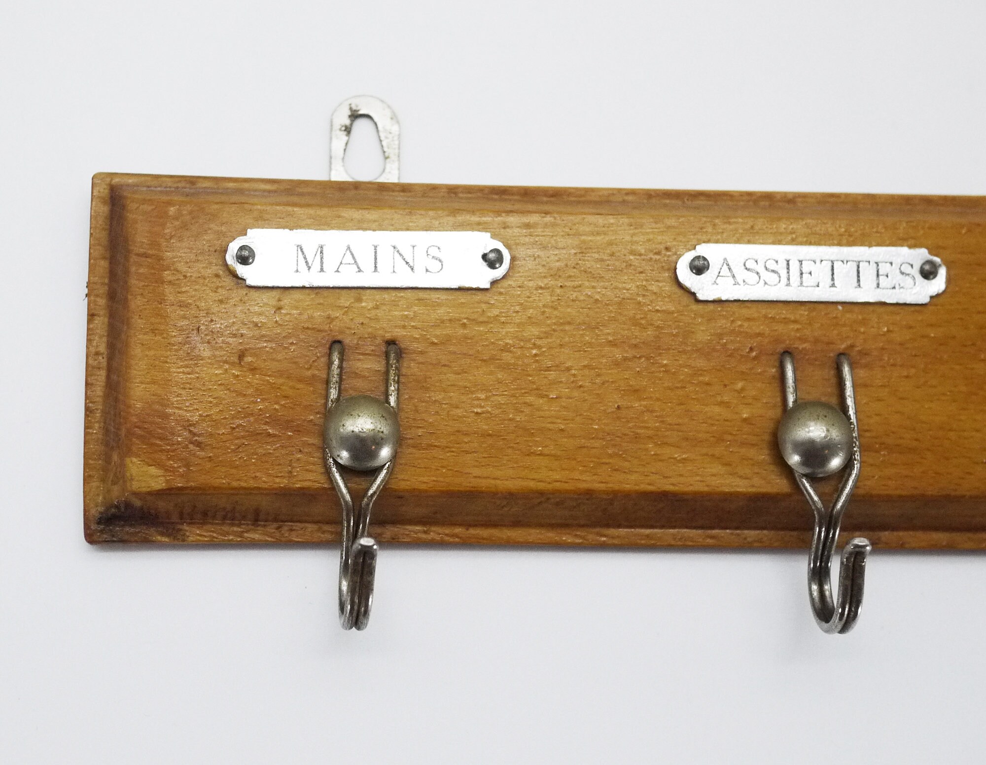 French Tea Towel Holder, Wooden Dish Towel Rack