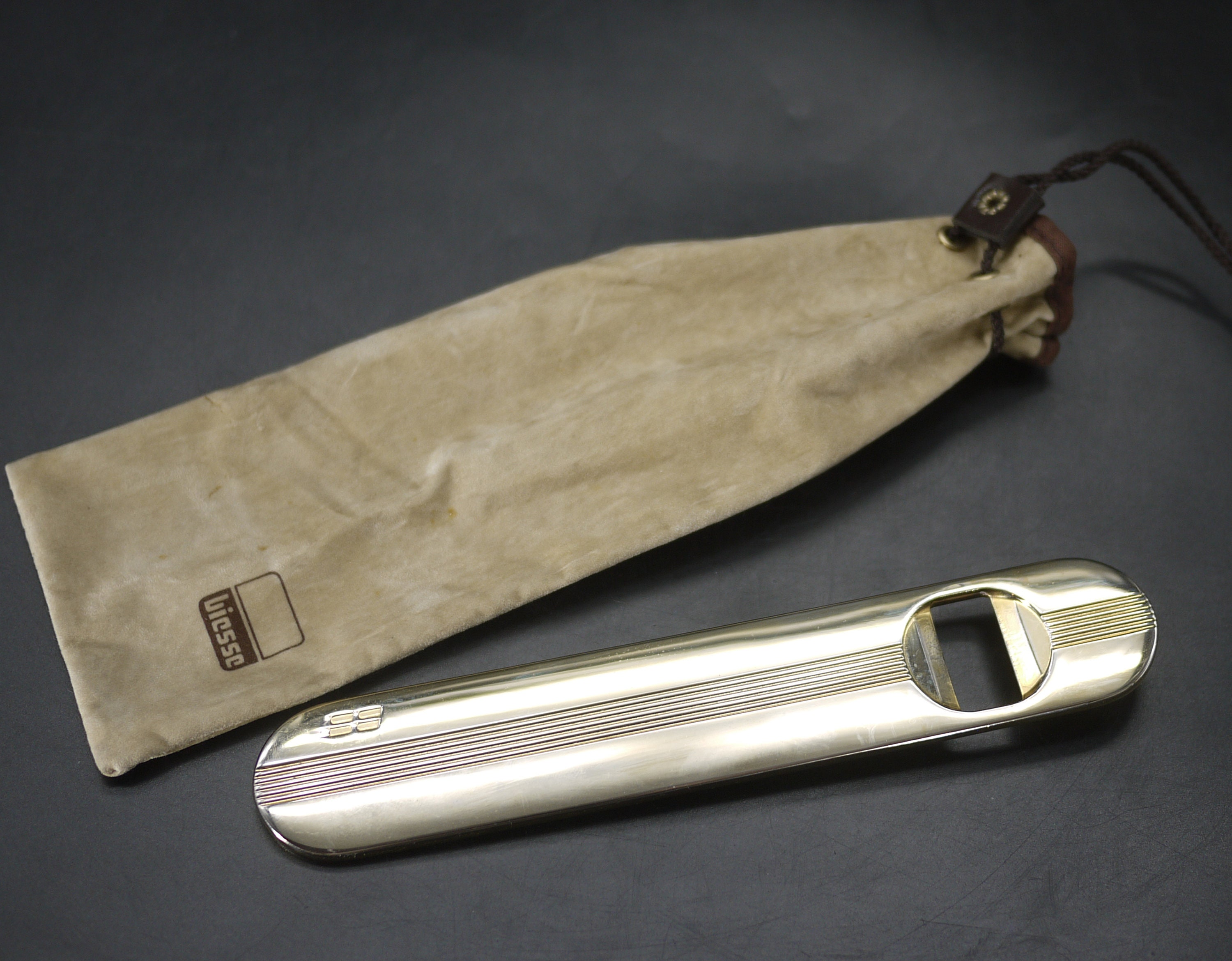 1980S Gold Plated Bottle Opener Pino Spagnolo For Biesse