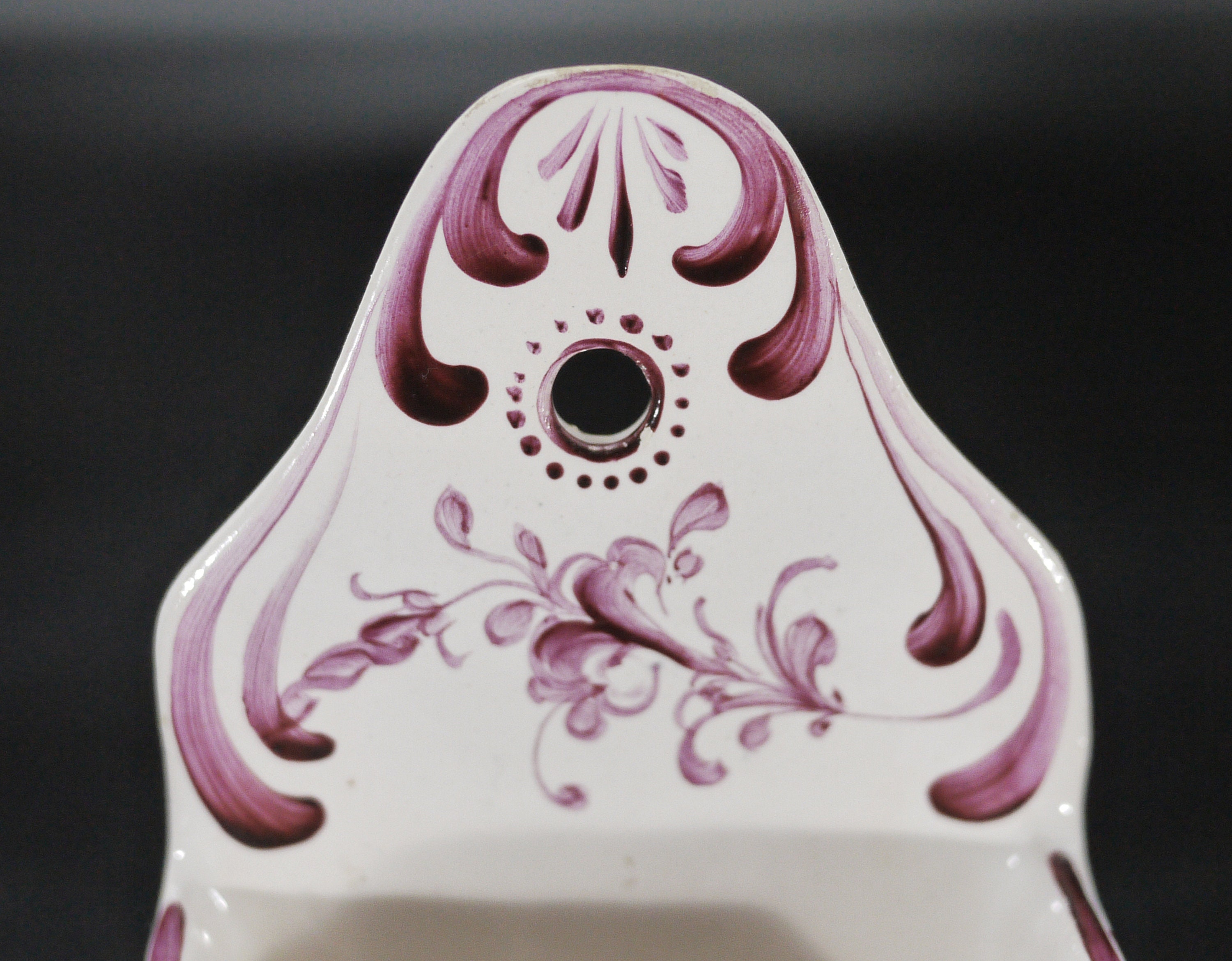 French Vintage Ceramic Match Box Holder