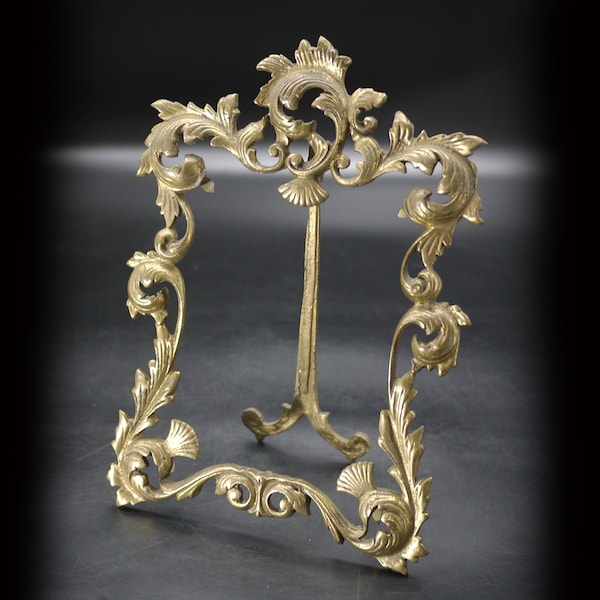 Rococo French Standing Brass Picture Frame